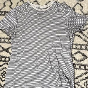 H&M Black and White Striped T-Shirt